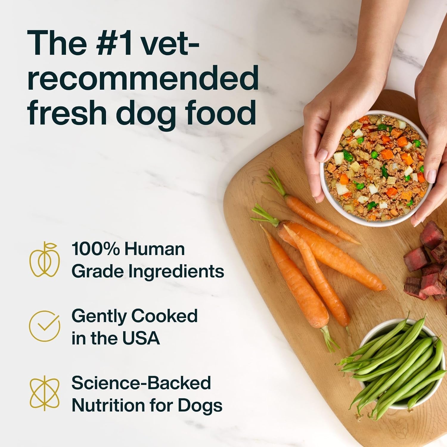 Pantry Fresh Wet Dog Food, Complete Meal or Dog Food Topper, Beef & Russet Potato Human Grade Dog Food Recipe - 12.5 Oz (Pack of 6)